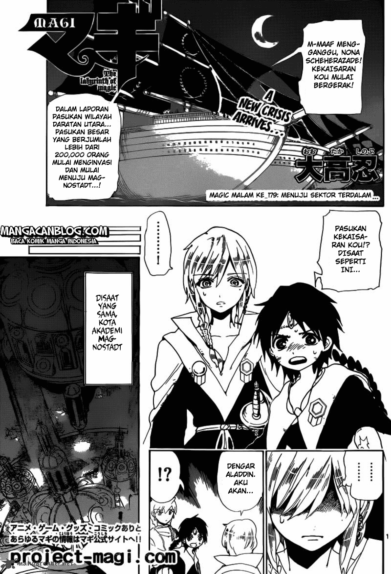 Magi – Labyrinth of Magic Chapter 179